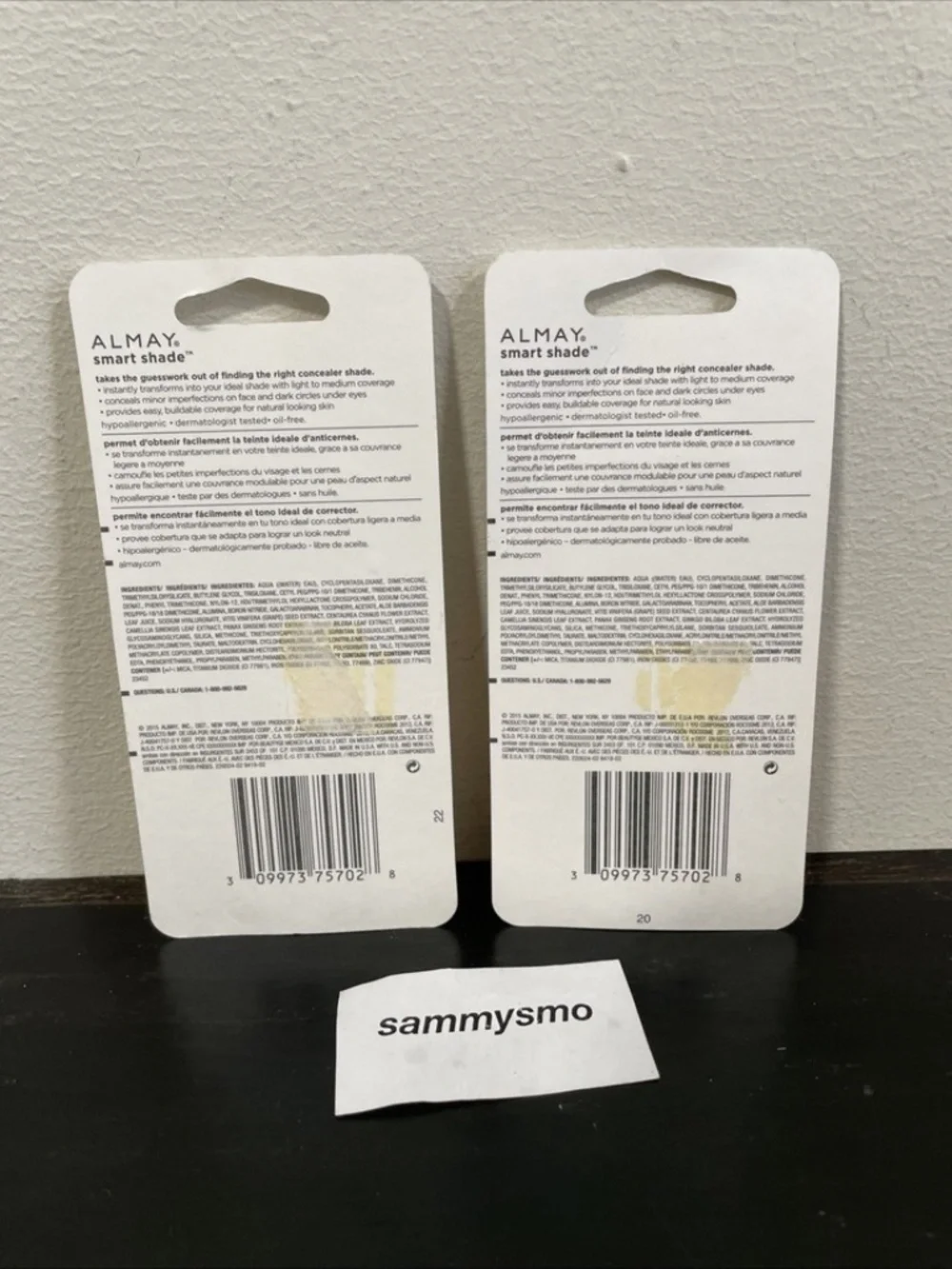 Almay Smart Shade Concealer, 020 Light / Medium 0.37 fl oz x2 Discontinued
